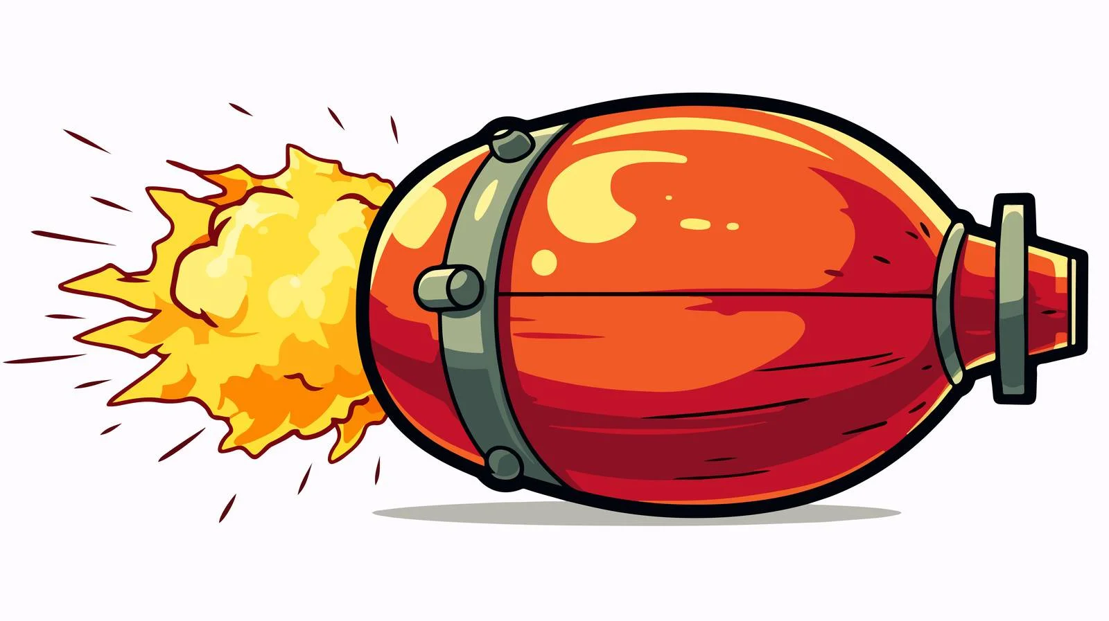 Vintage Cartoon Bomb Illustration — free download from Dotvec