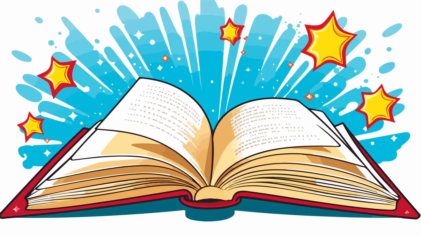 Retro Cartoon Book Vector Illustration — free download from Dotvec