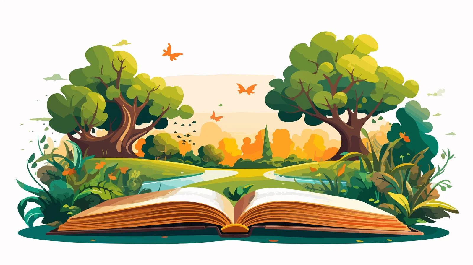 Vintage Cartoon Book Vector Illustration — free download from Dotvec