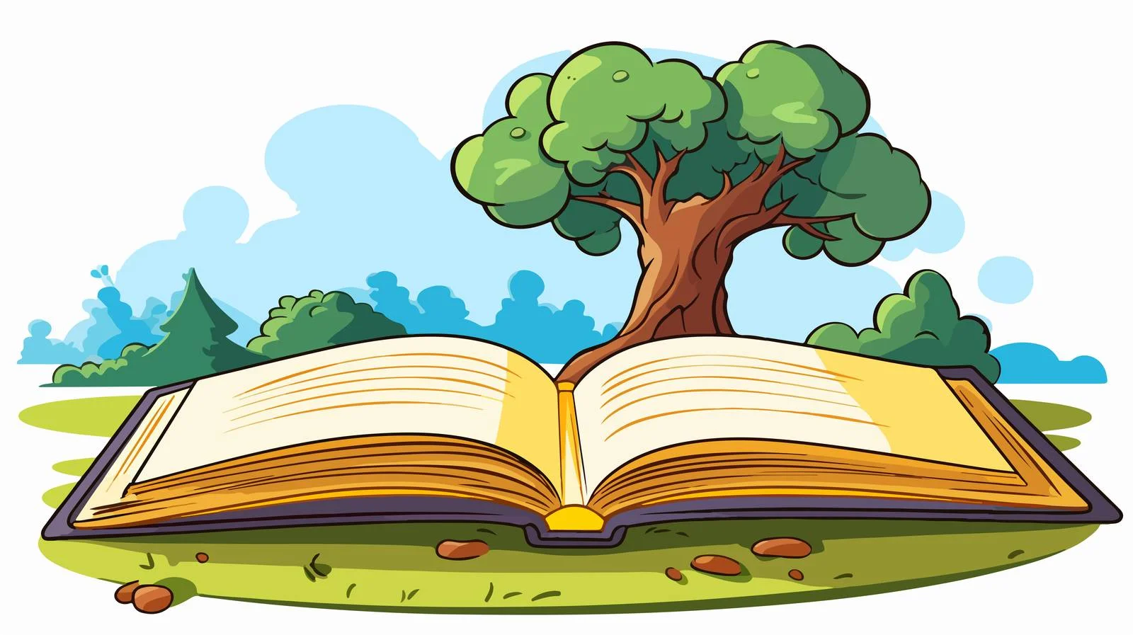 Retro Cartoon Book Vector Illustration — free download from Dotvec