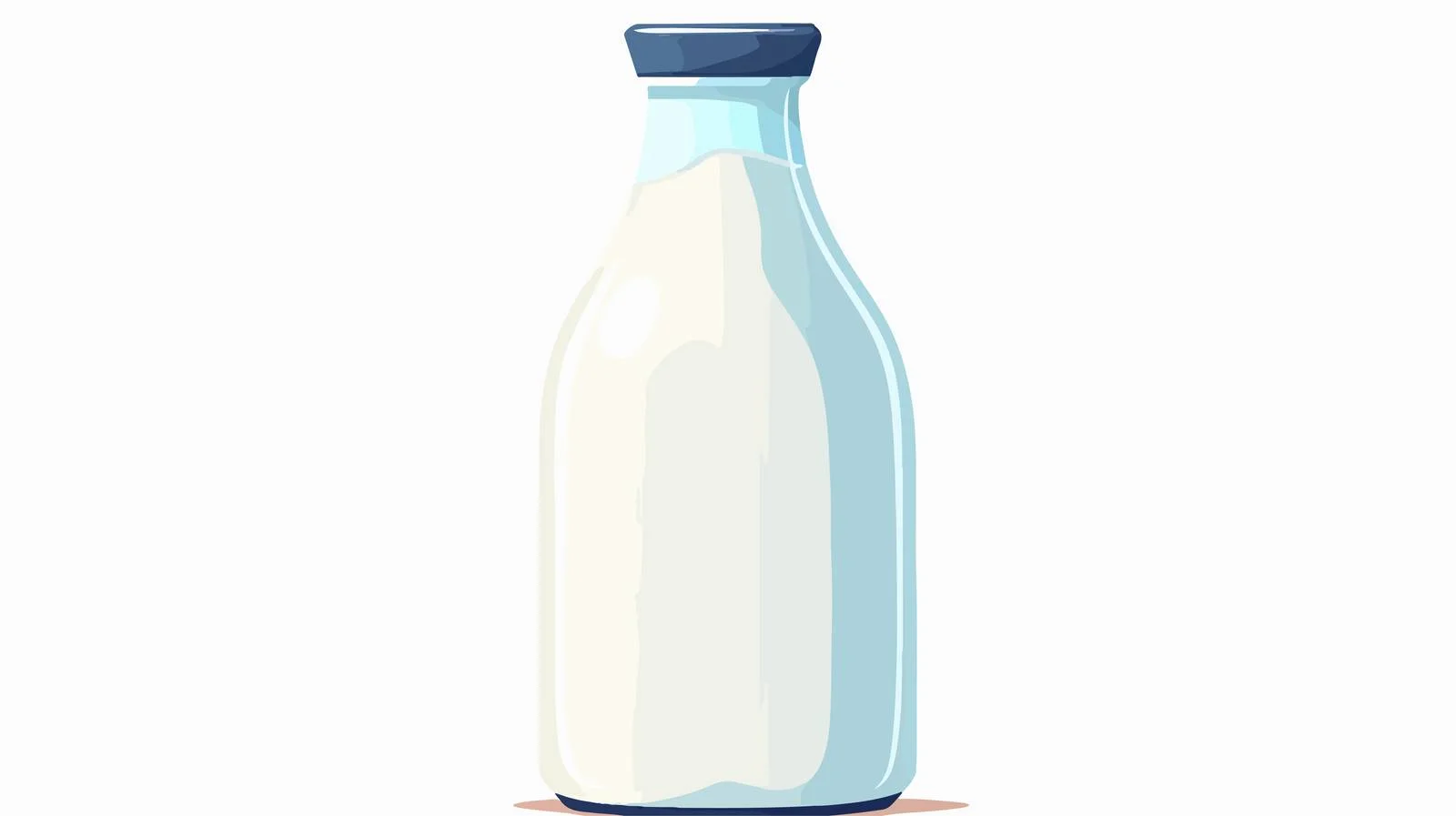 Retro Cartoon Milk Bottle Vector Illustration — free download from Dotvec