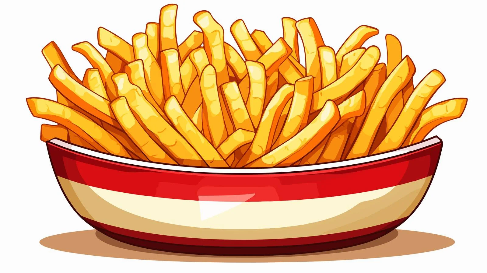 Vintage Fries Stock Illustration — free download from Dotvec