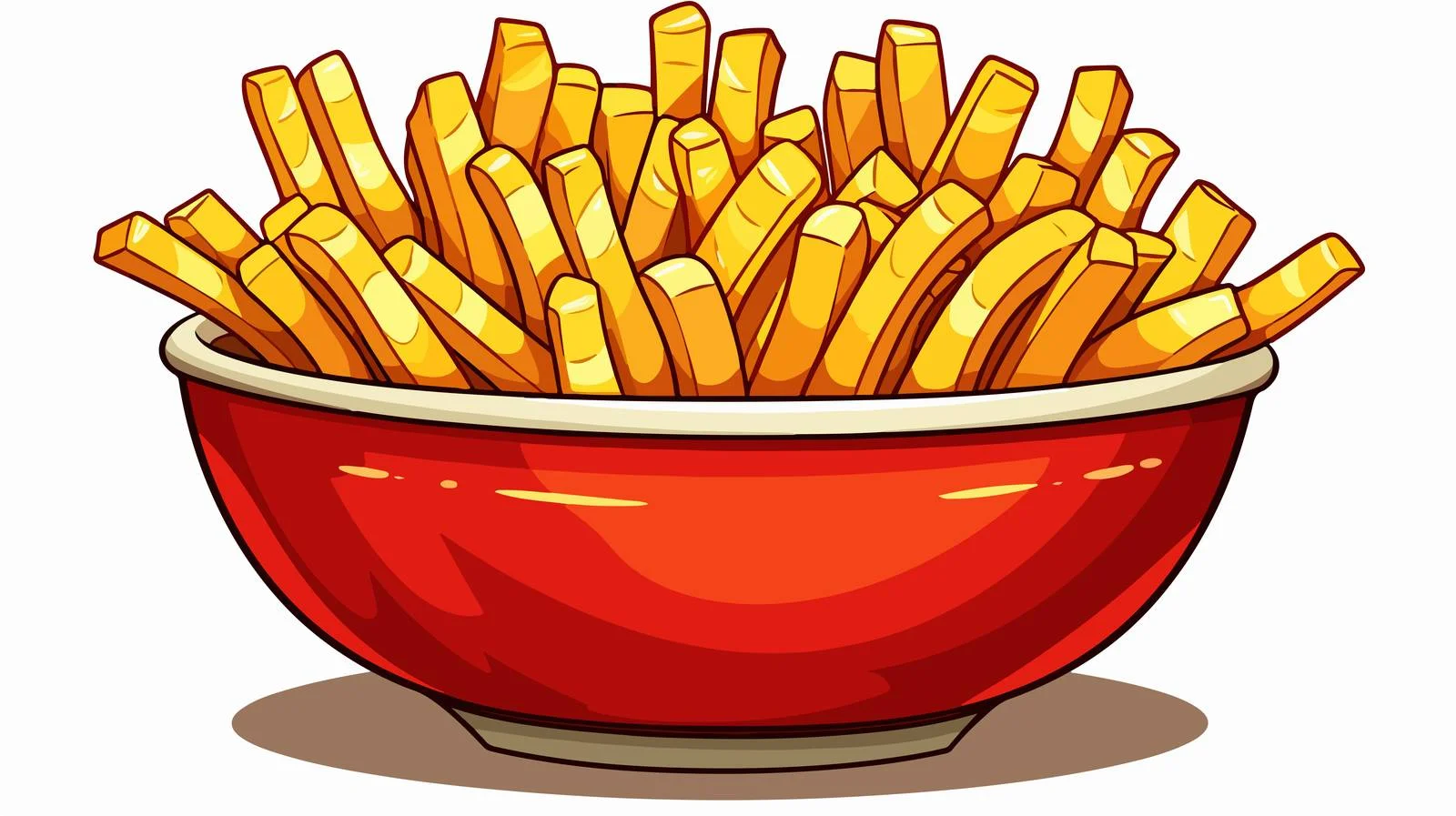 Retro Cartoon Fries Vector Illustration — free download from Dotvec