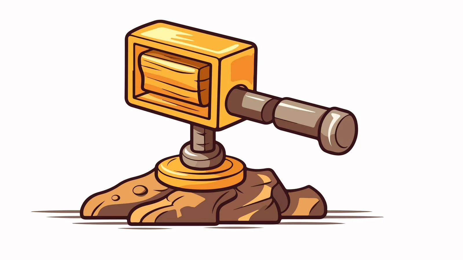 Retro Cartoon Branding Iron Vector Image — free download from Dotvec