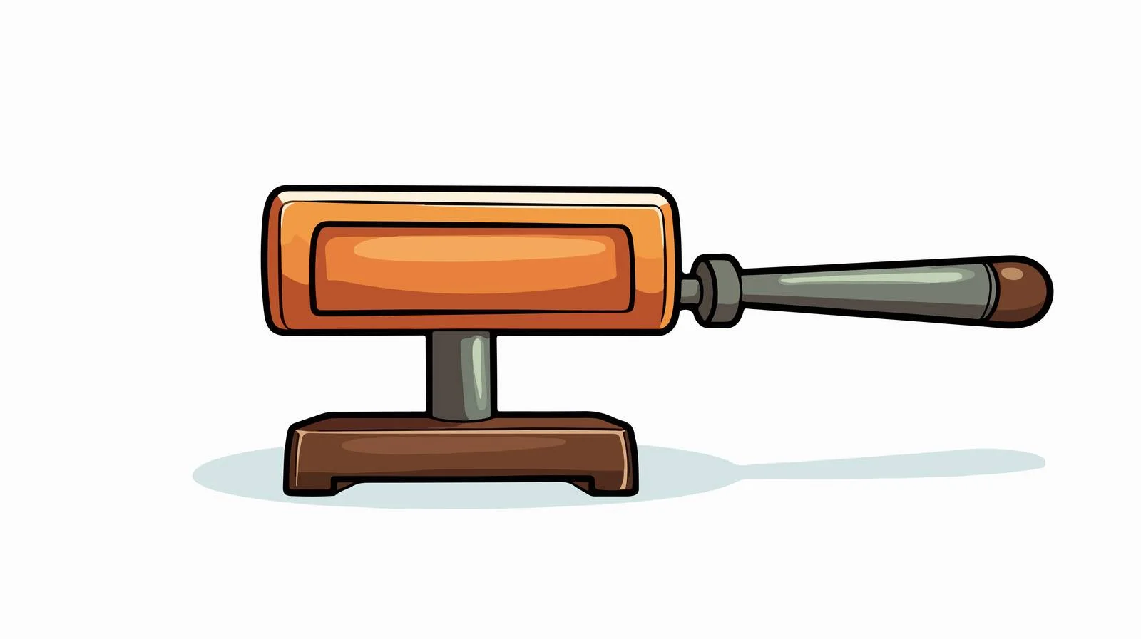 Vintage Cartoon Branding Iron Vector Illustration — free download from Dotvec