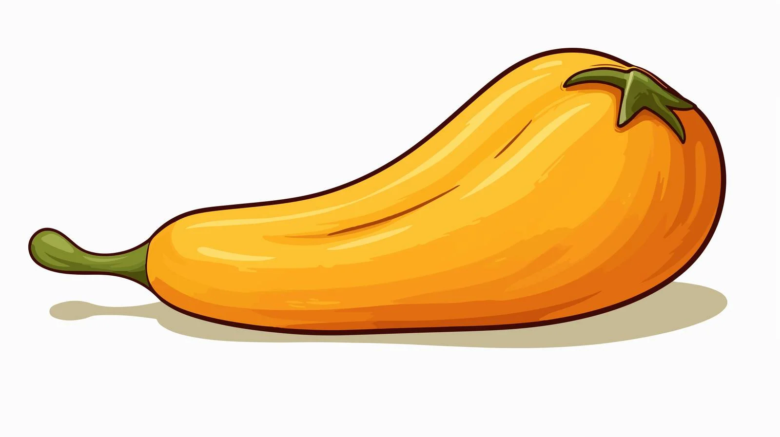 Retro Butternut Squash Cartoon Vector Illustration — free download from Dotvec