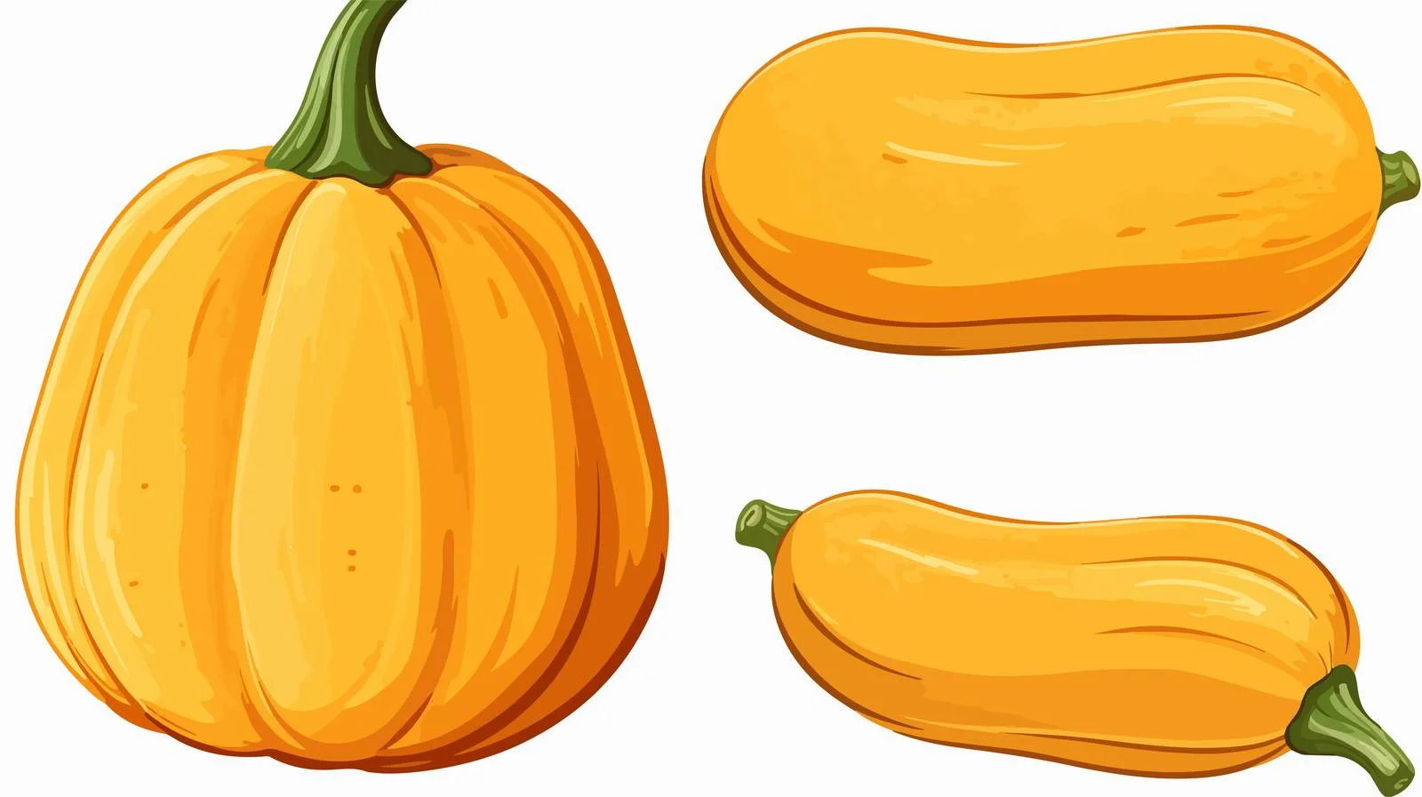Vintage Butternut Squash Vector Illustration — free download from Dotvec