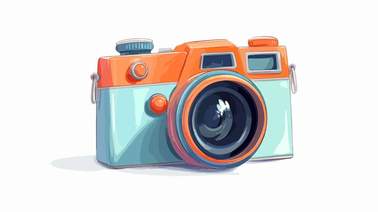 Vintage Cartoon Camera Stock Vector Illustration — free download from Dotvec