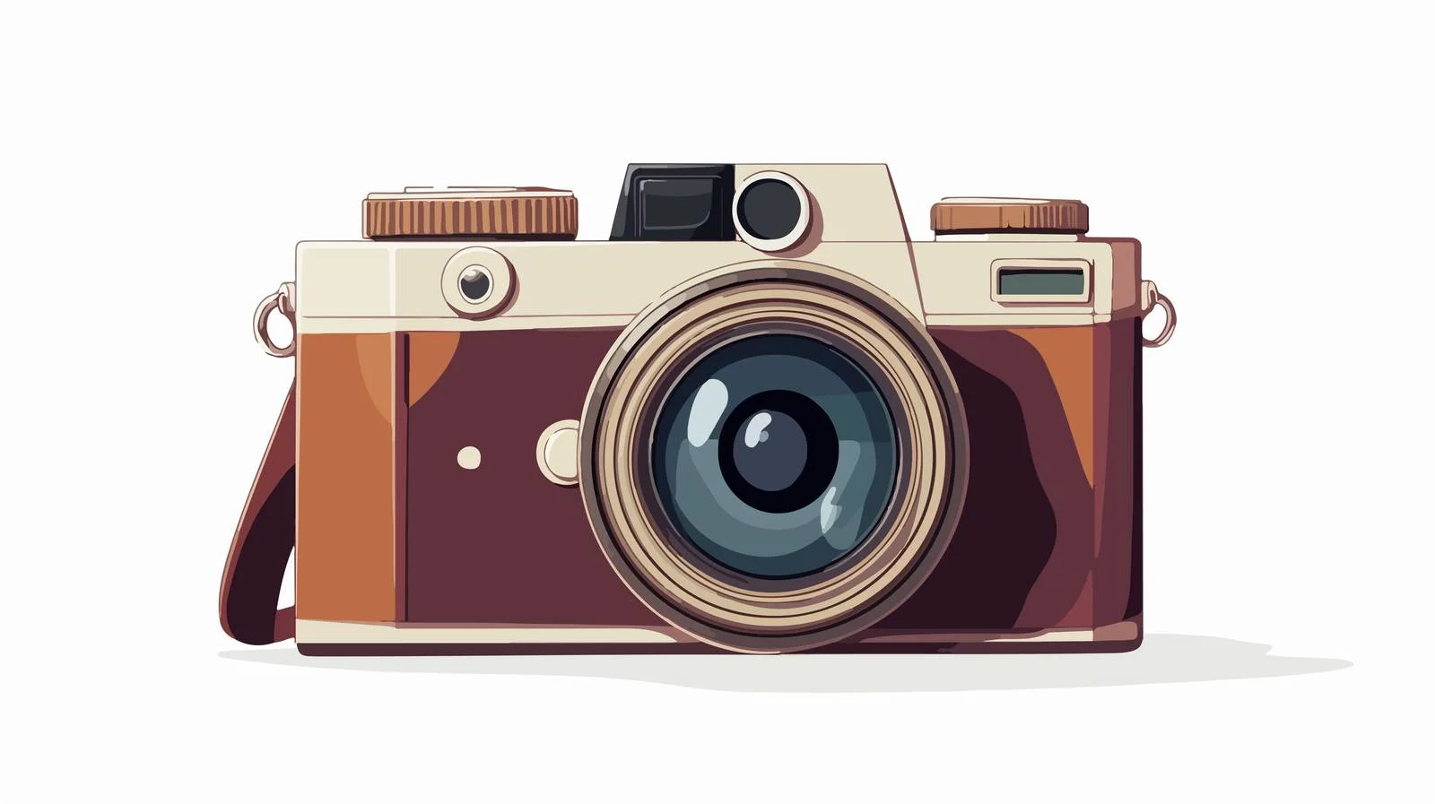 Vintage Cartoon Camera Vector Illustration — free download from Dotvec