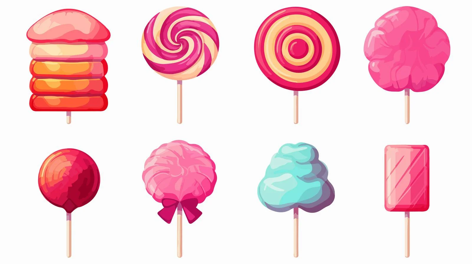 Retro Cartoon Candy Illustration — free download from Dotvec