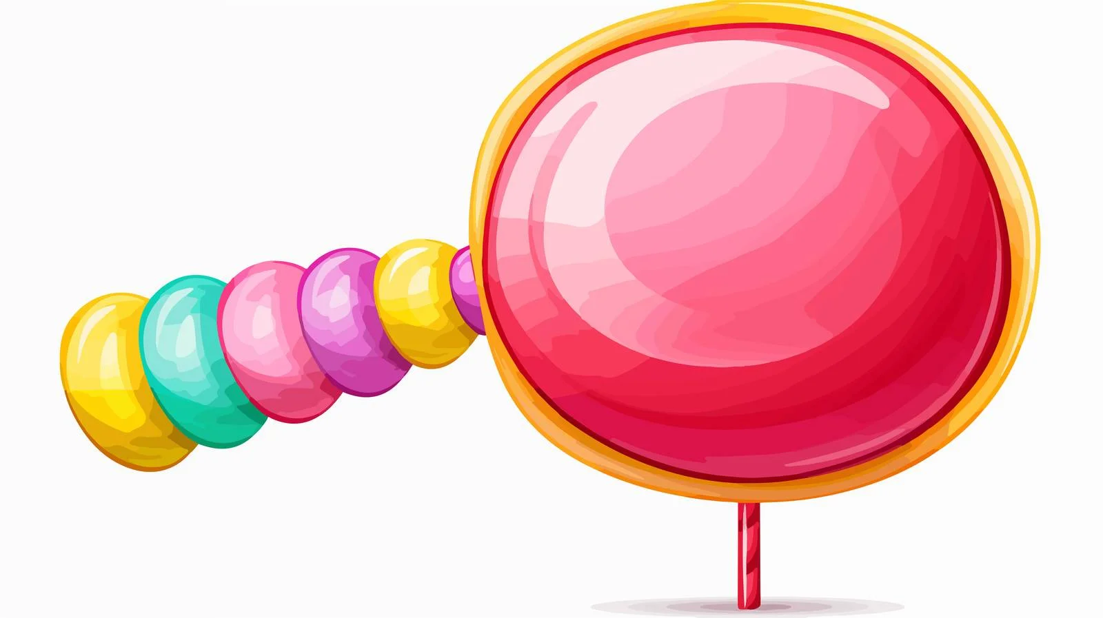 Retro Candy Speech Bubble Illustration — free download from Dotvec