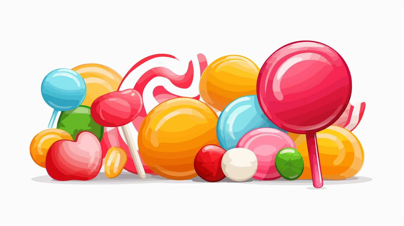 Vintage Candy Speech Bubble Illustration — free download from Dotvec