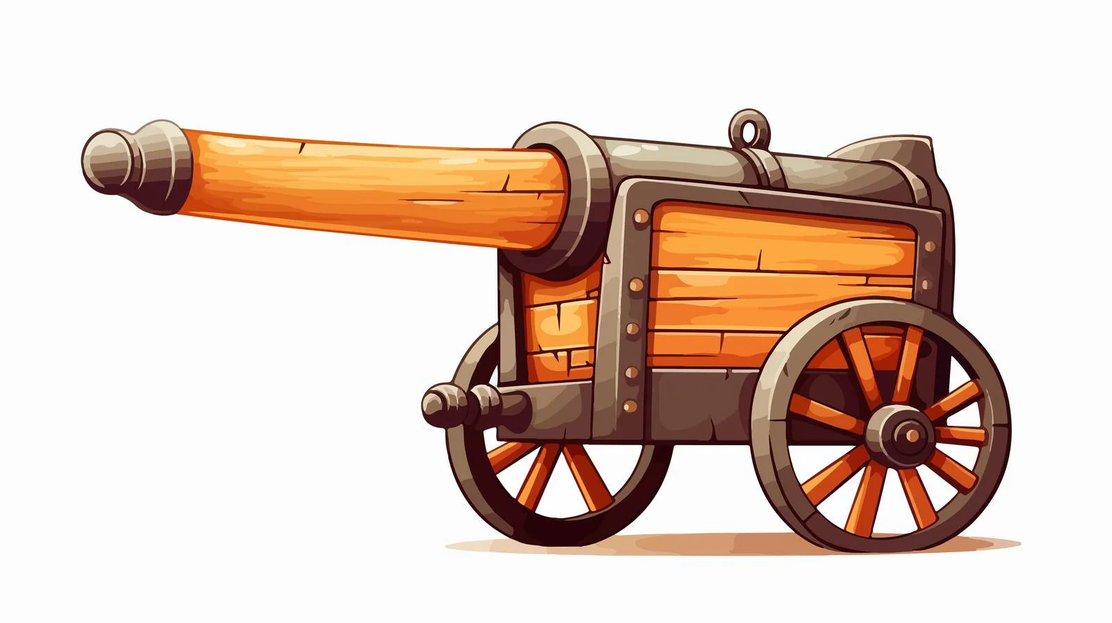Vintage Cannon Firing Stock Vector Illustration — free download from Dotvec