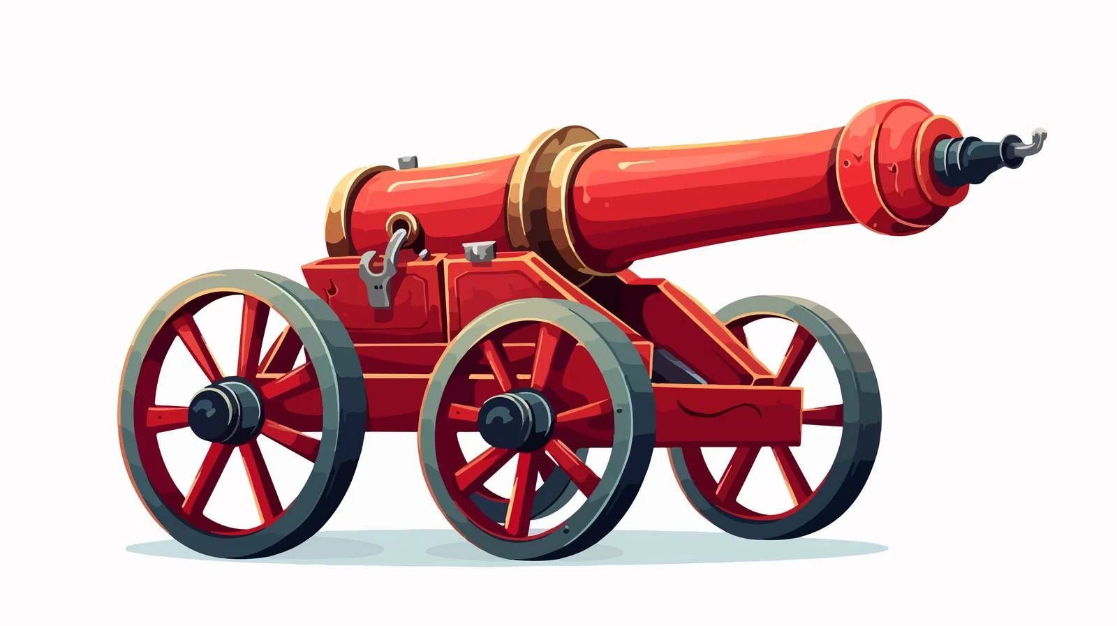 Retro Cartoon Cannon Firing Vector — free download from Dotvec