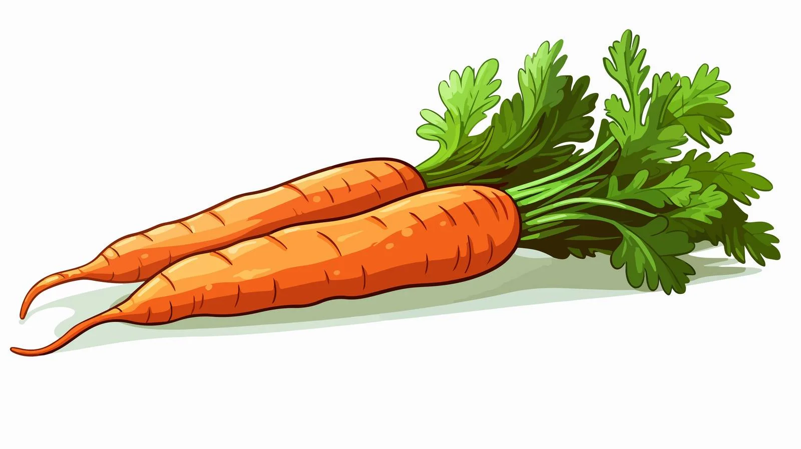 Retro Cartoon Carrot Stock Illustration — free download from Dotvec