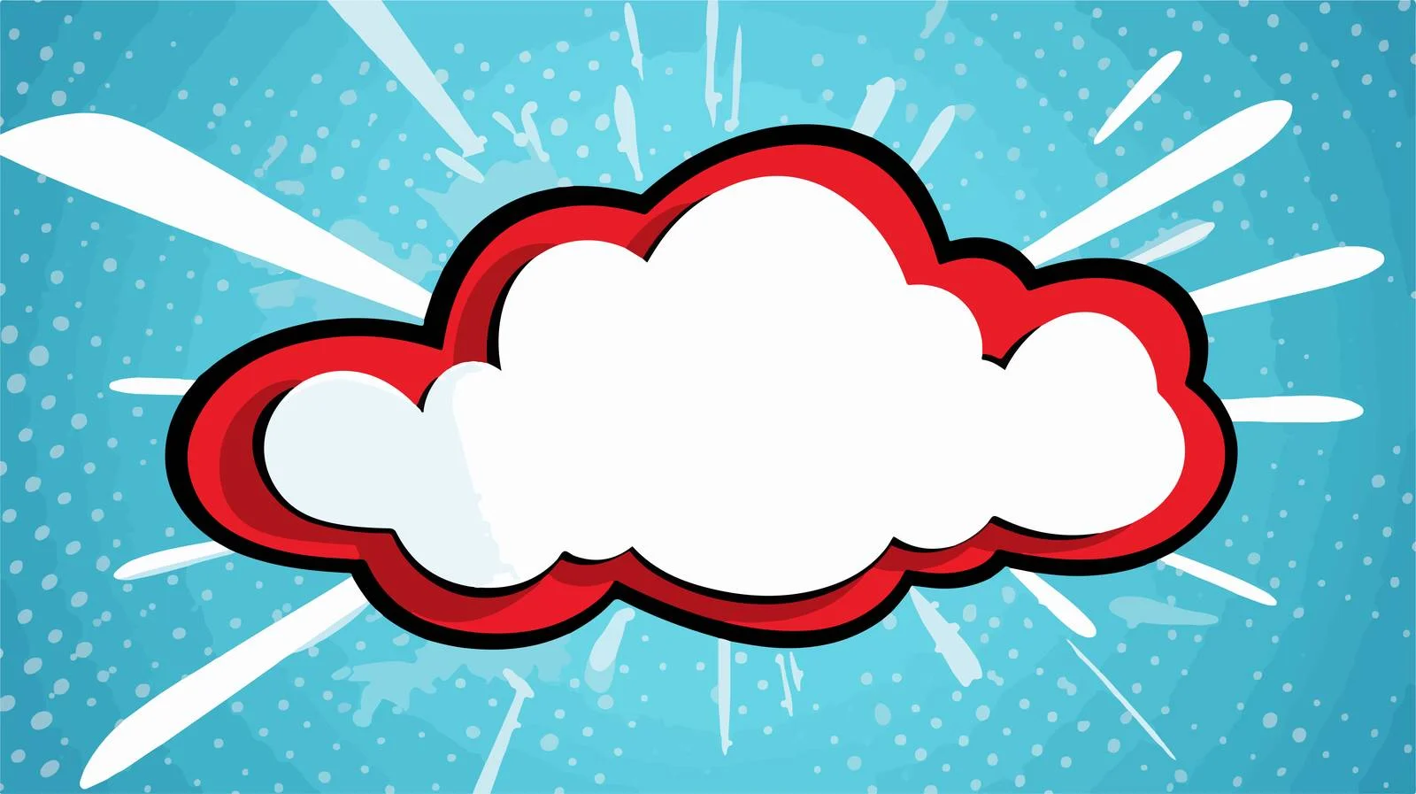 Vintage Cartoon Speech Balloon Illustration — free download from Dotvec