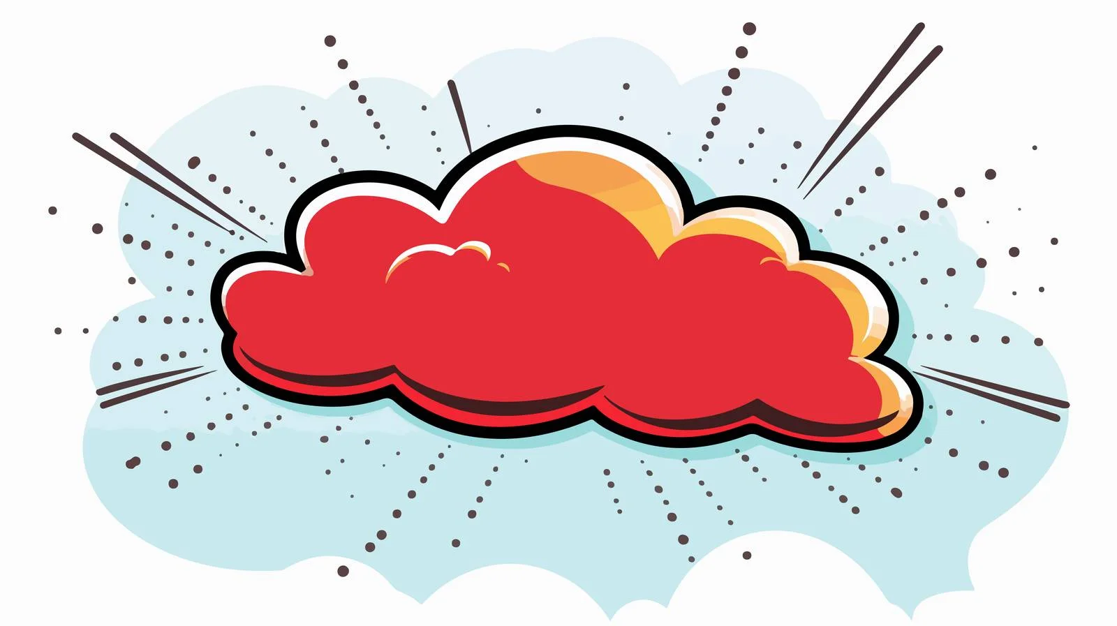 Vintage Cartoon Speech Balloon Illustration — free download from Dotvec