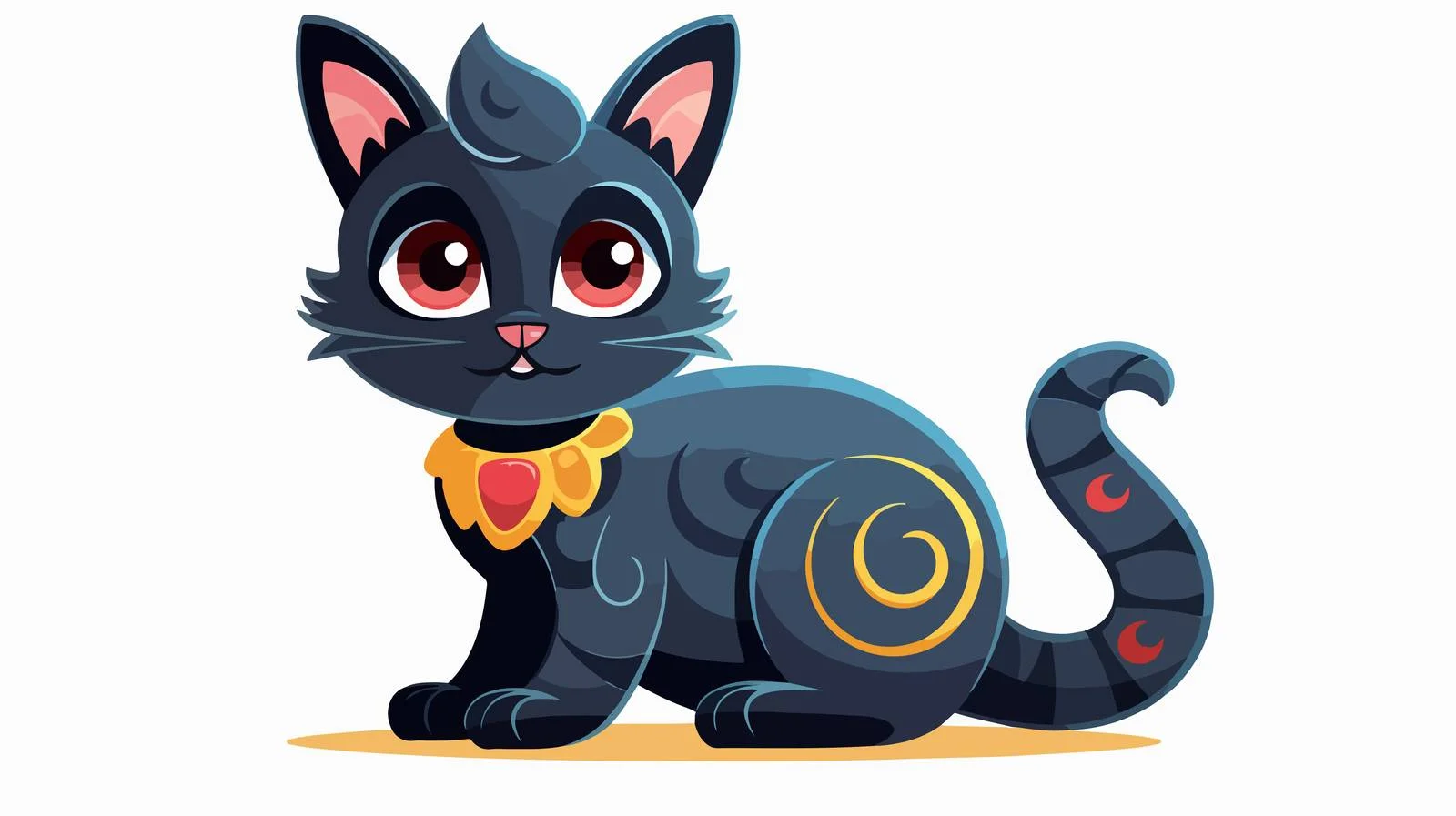Vintage Cartoon Cat Illustration — free download from Dotvec
