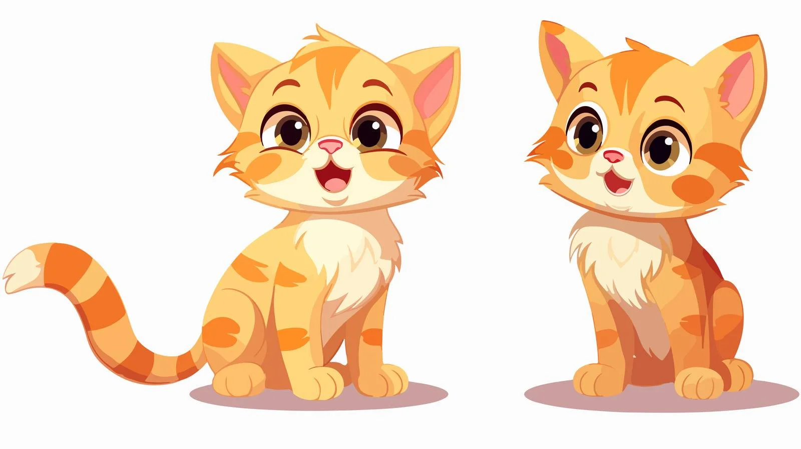 Retro Cartoon Cat Illustration — free download from Dotvec