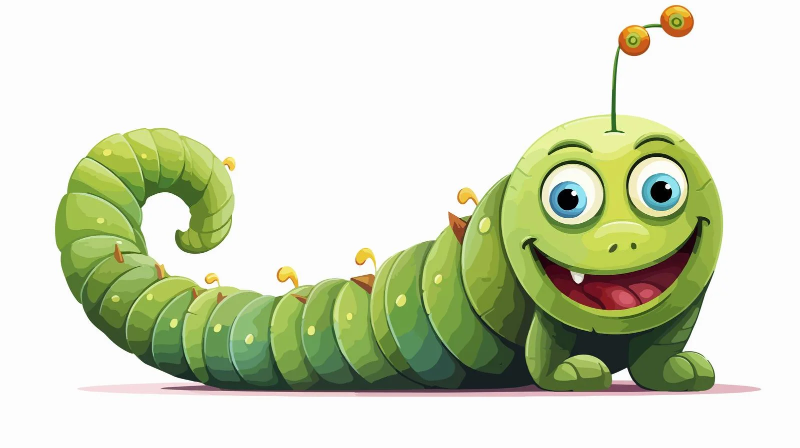 Vintage Cartoon Caterpillar Stock Illustration — free download from Dotvec