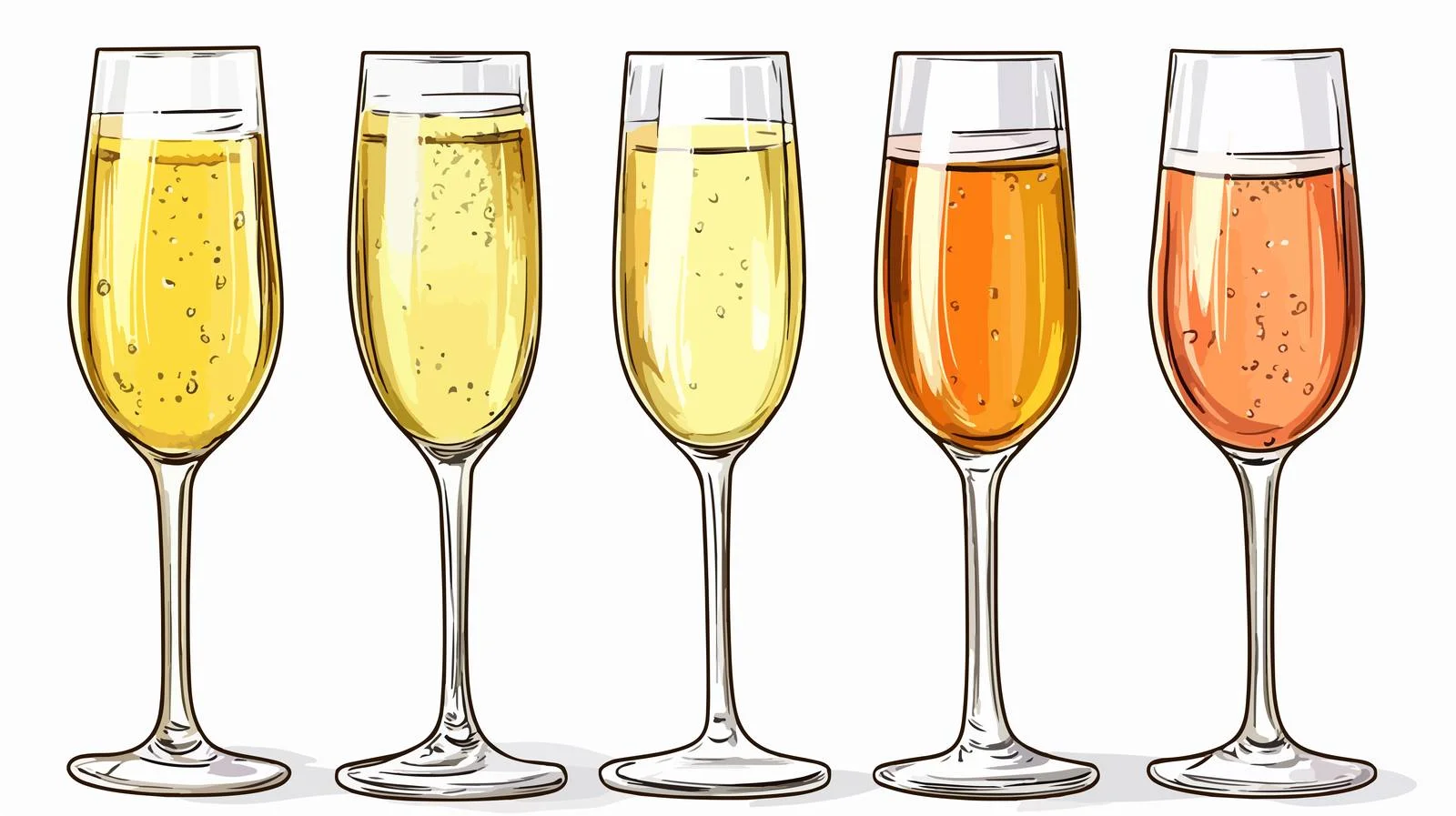 Vintage Champagne Bottle Illustration — free download from Dotvec