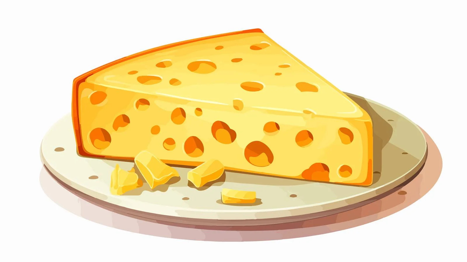Vintage Cheese Plate Vector — free download from Dotvec