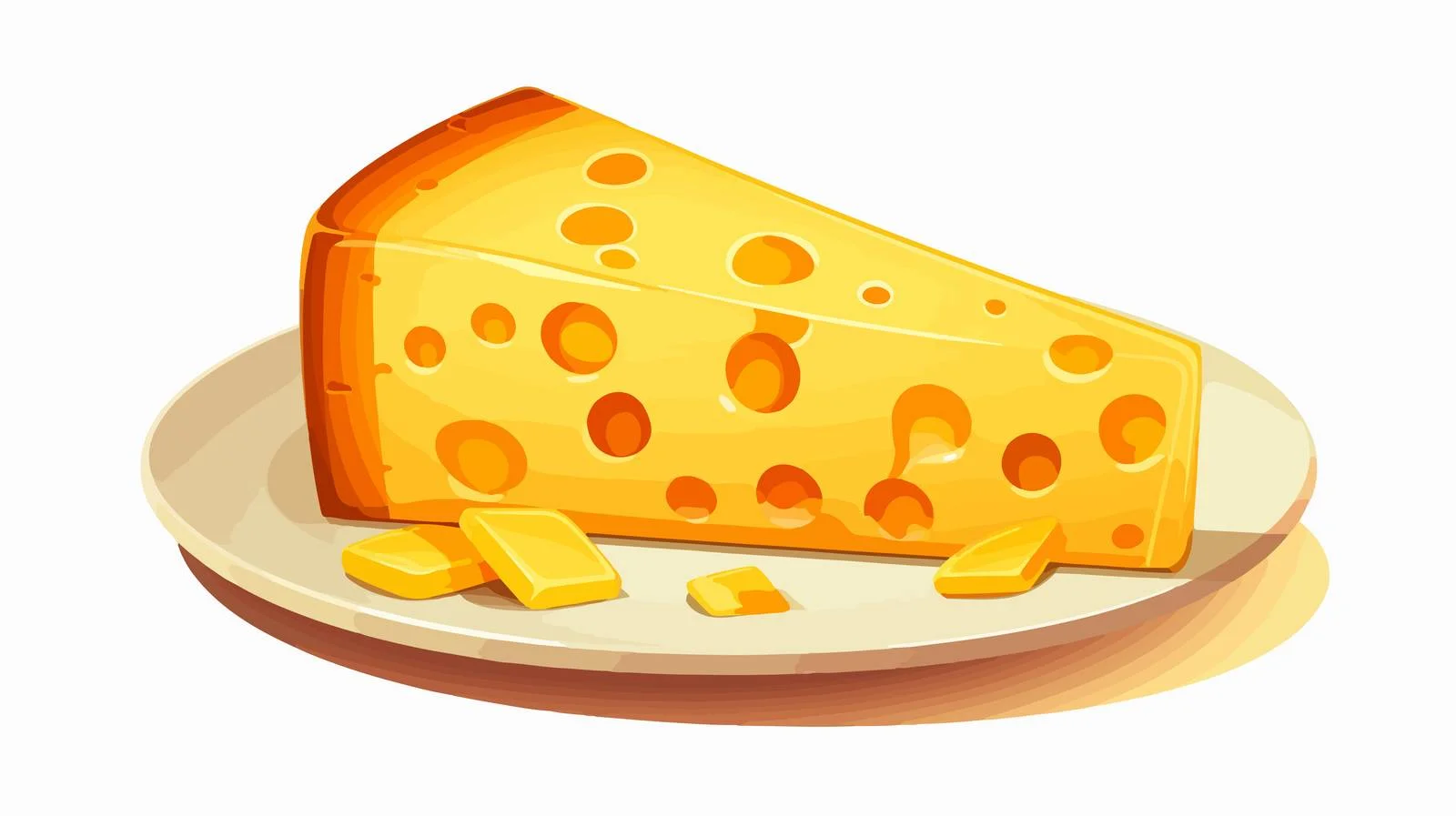 Vintage Cheese Plate Illustration — free download from Dotvec