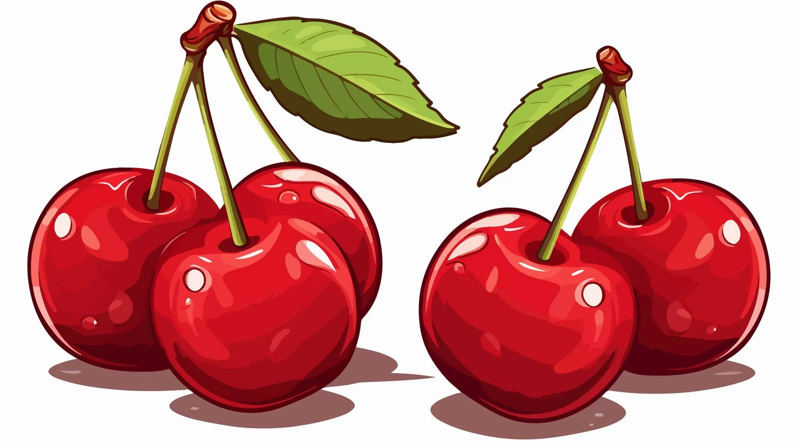 Vintage Cartoon Cherries Vector Illustration — free download from Dotvec