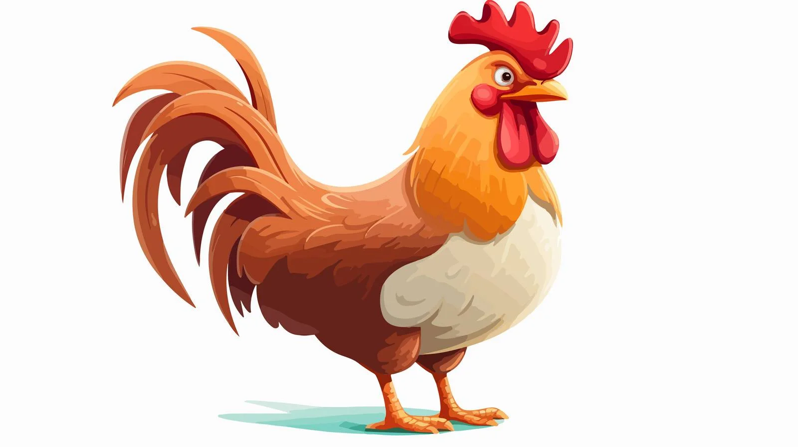 Vintage Chicken Cartoon Vector Illustration — free download from Dotvec