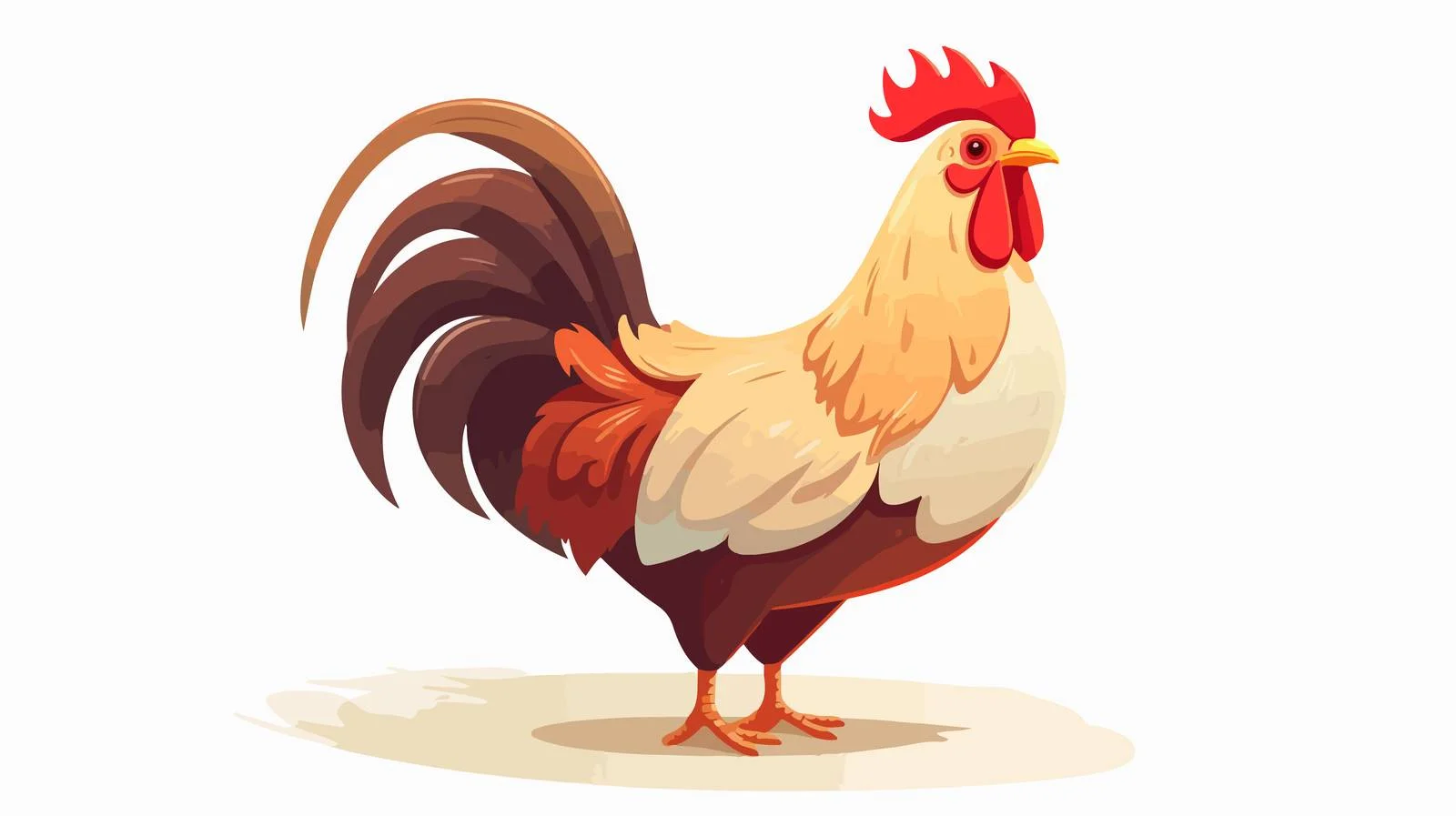 Vintage Cartoon Chicken Illustration — free download from Dotvec
