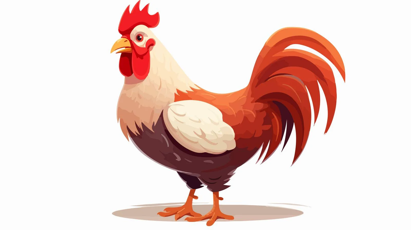 Retro Cartoon Chicken Stock Vector — free download from Dotvec