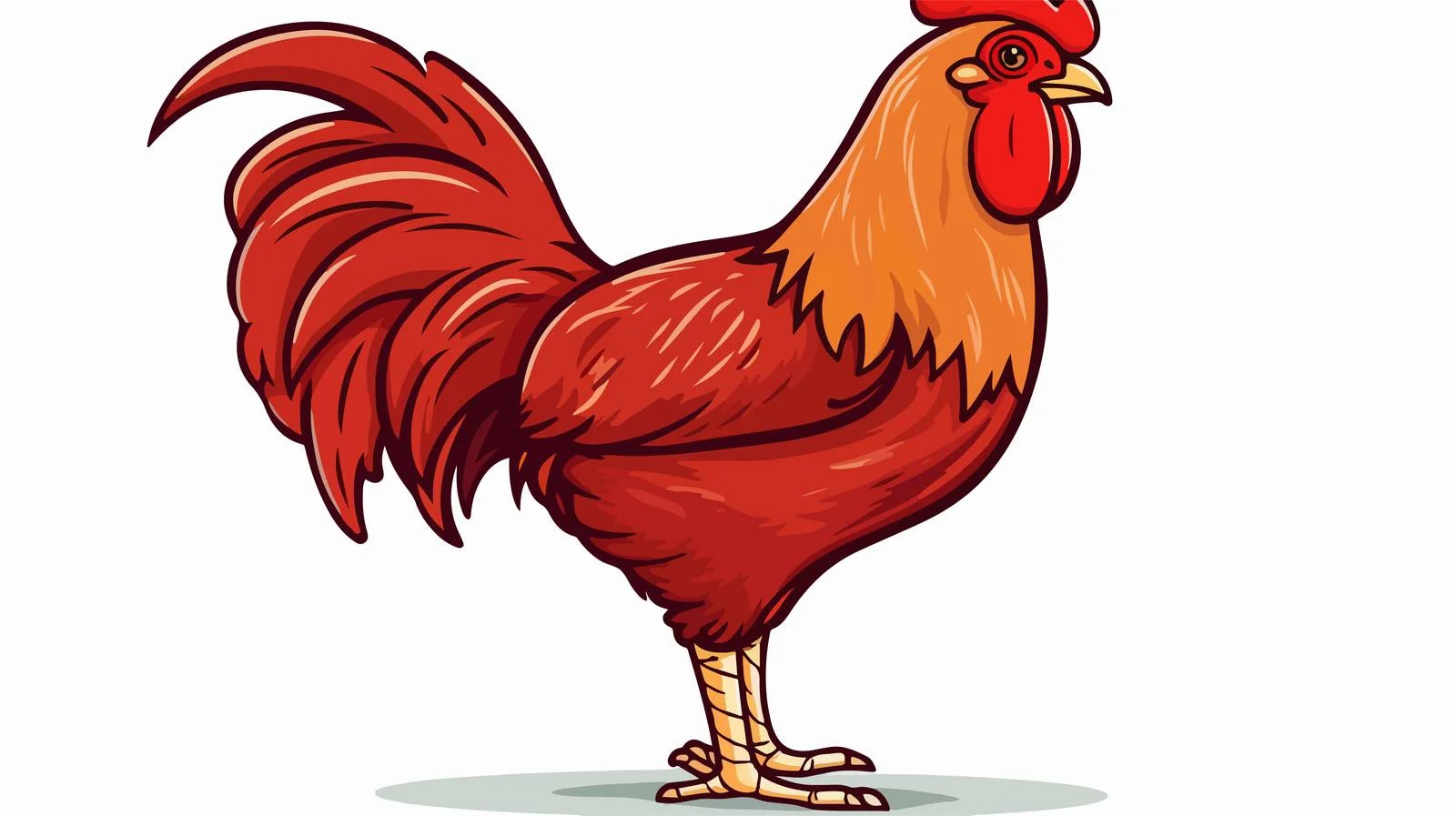 Retro Cartoon Chicken Leg Vector Illustration — free download from Dotvec