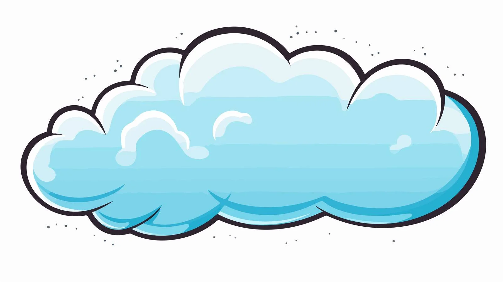 Vintage Speech Bubble Cloud Vector Illustration — free download from Dotvec
