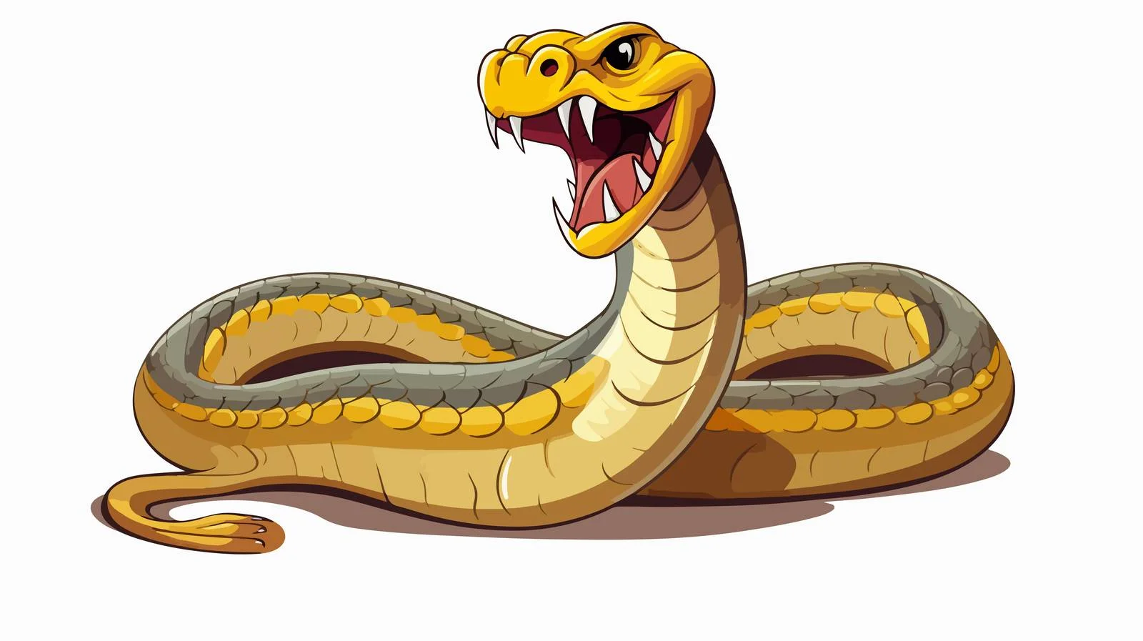 Vintage Cobra Cartoon Vector Illustration — free download from Dotvec