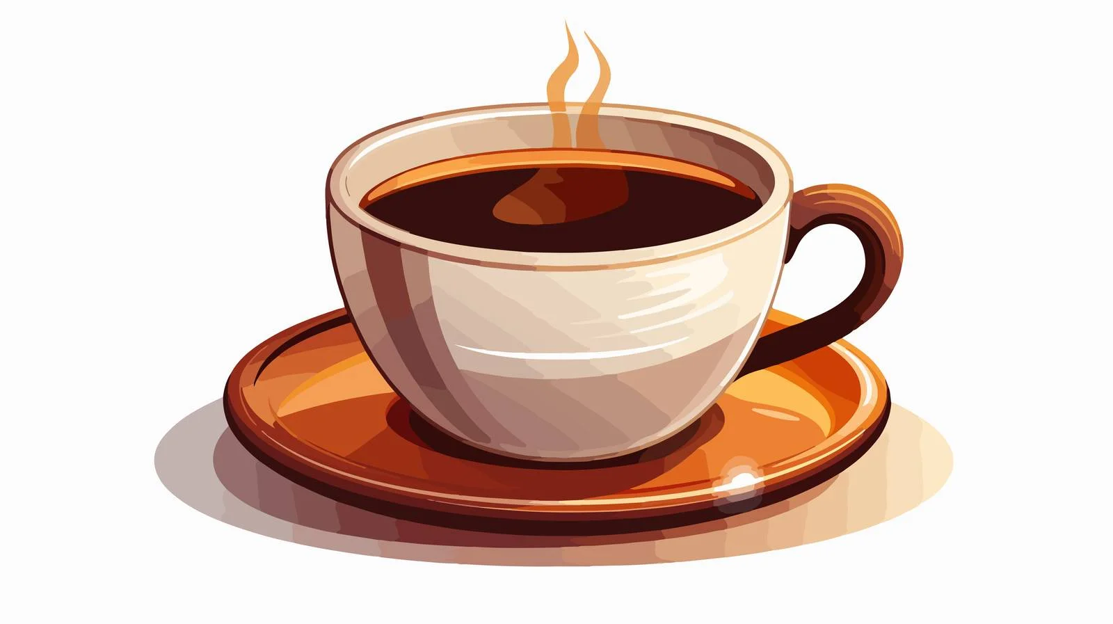 Vintage Cartoon Coffee Cup Illustration — free download from Dotvec