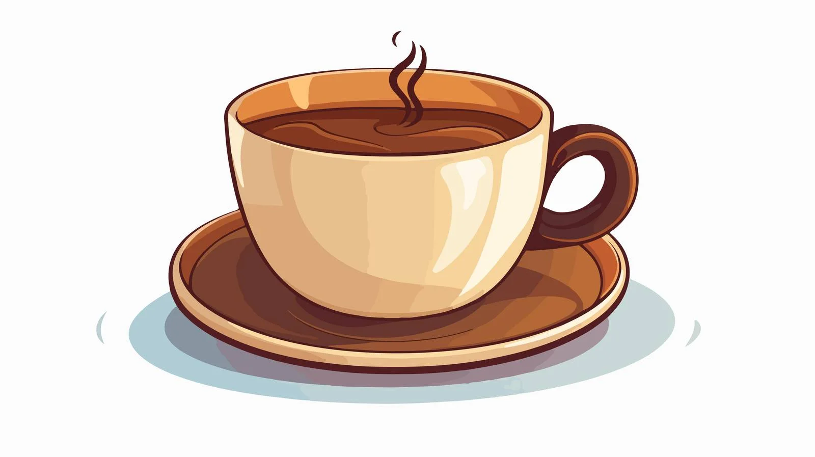 Vintage Cartoon Coffee Cup Vector Illustration — free download from Dotvec