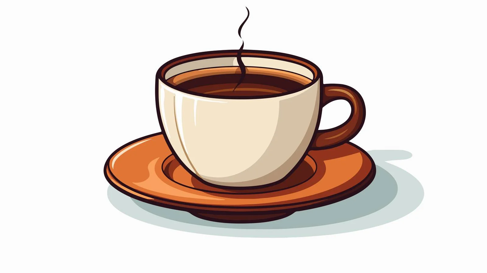Retro Cartoon Coffee Cup Vector Illustration — free download from Dotvec