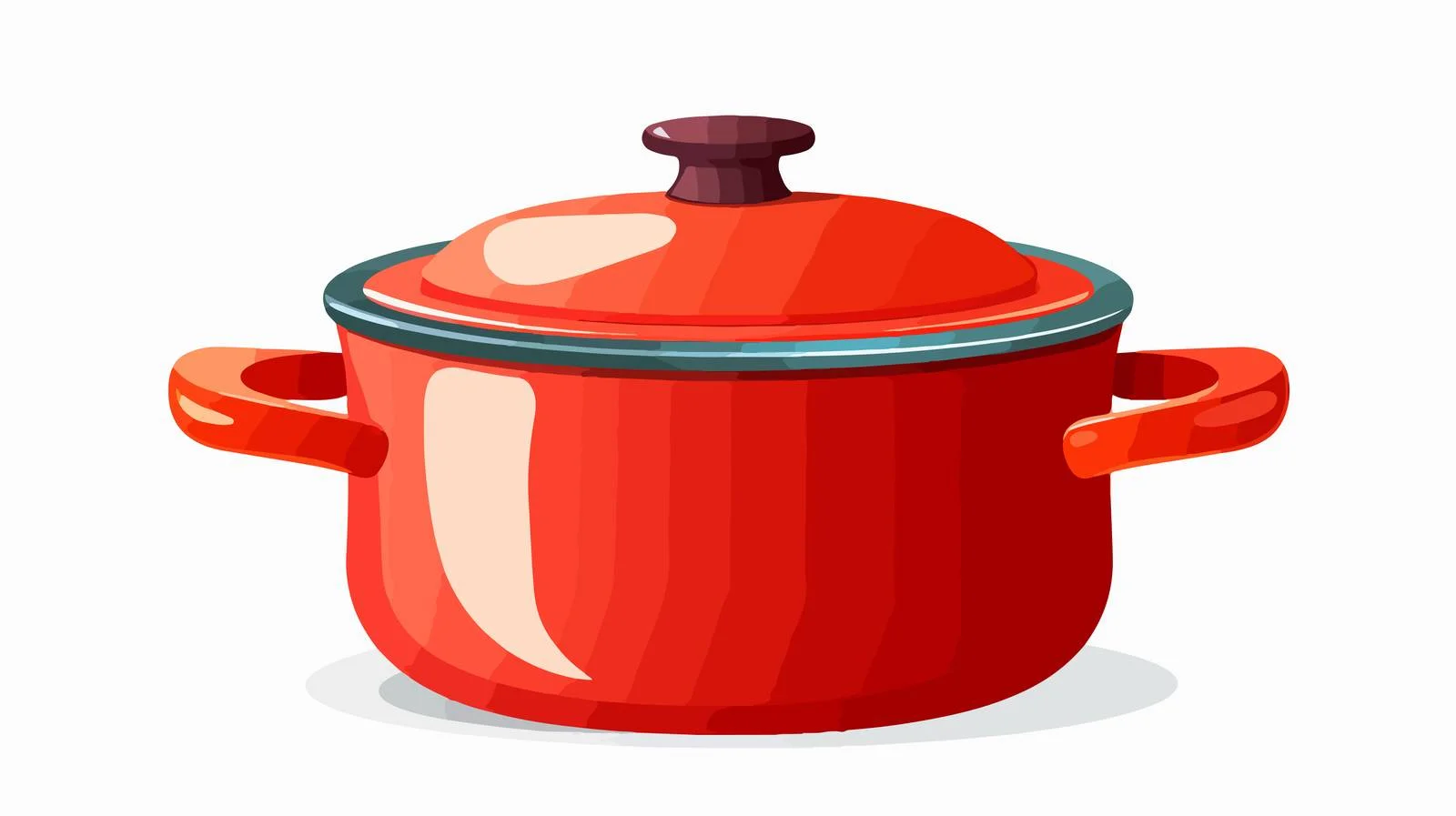 Retro Cartoon Cooking Pot Vector Image — free download from Dotvec