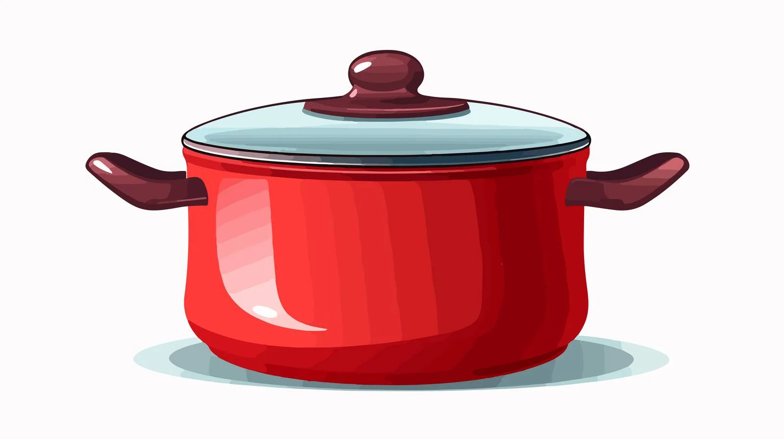 Retro Cartoon Cooking Pot Vector Illustration — free download from Dotvec