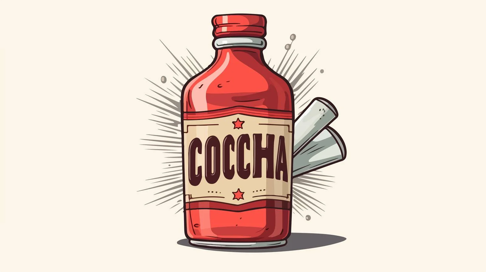 Vintage Cough Medicine Illustration — free download from Dotvec