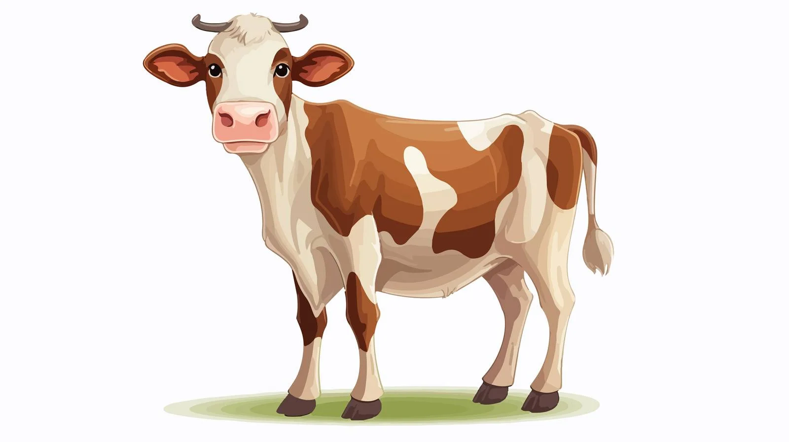 Retro Cartoon Cow Illustration — free download from Dotvec