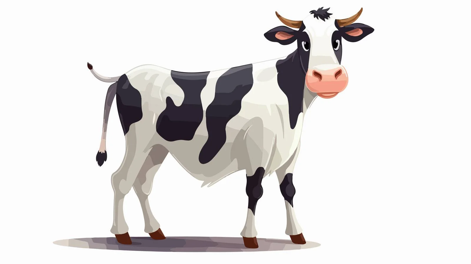 Retro Cartoon Cow Vector Illustration — free download from Dotvec