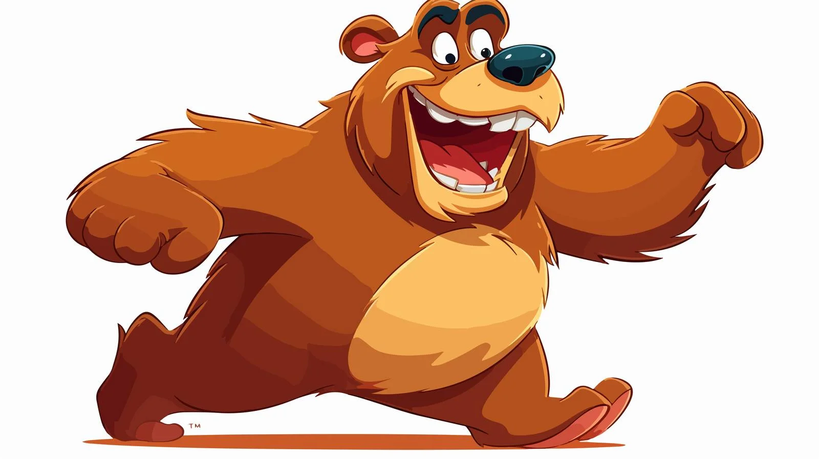 Vintage Crazy Bear Illustration — free download from Dotvec