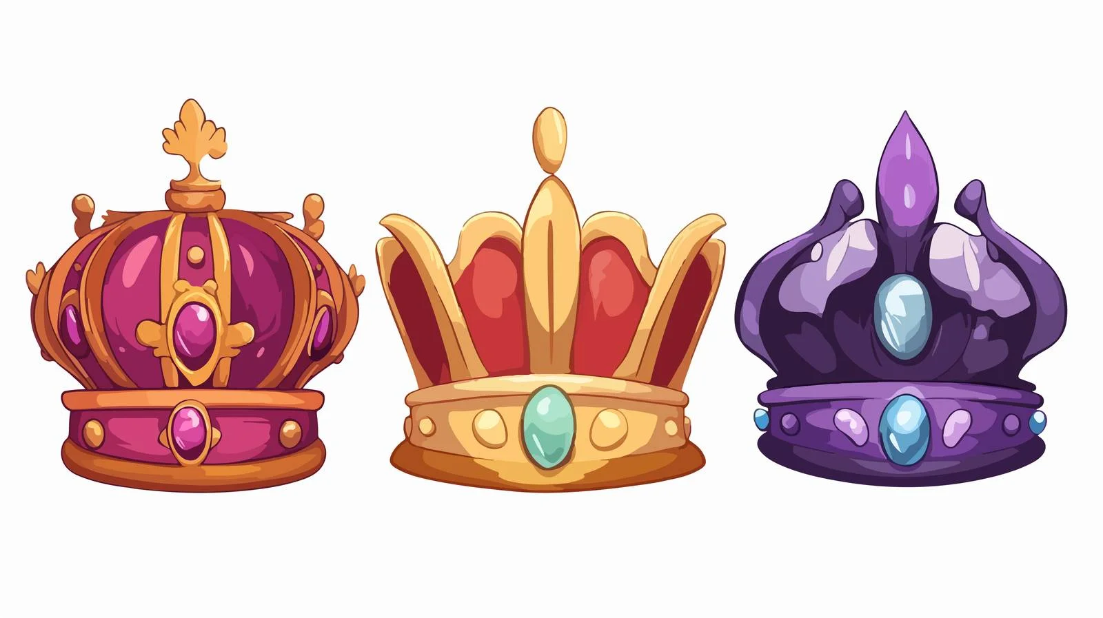 Vintage Cartoon Crown Symbol Vector Illustration — free download from Dotvec