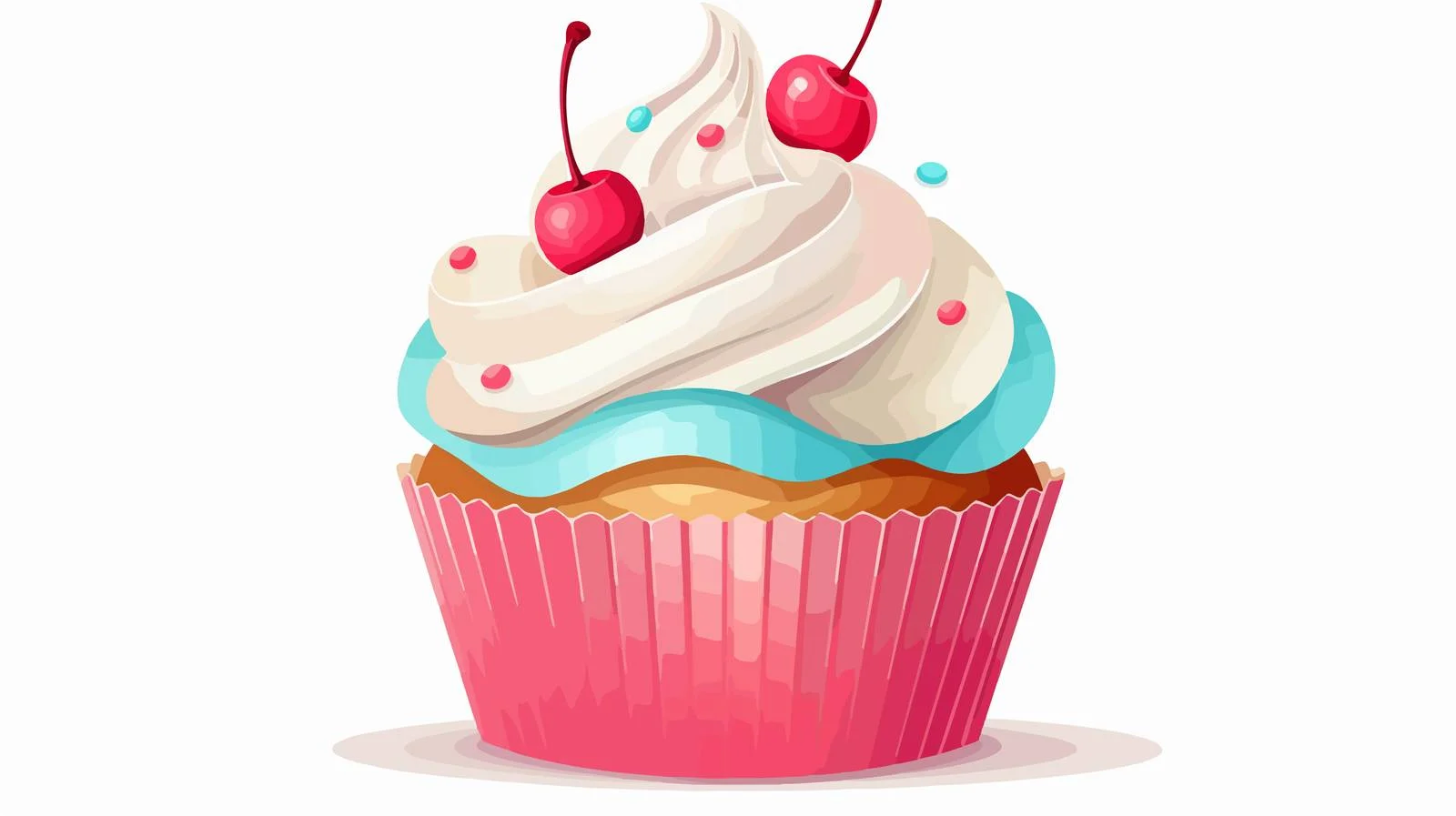 Vintage Cupcake Vector Illustration — free download from Dotvec