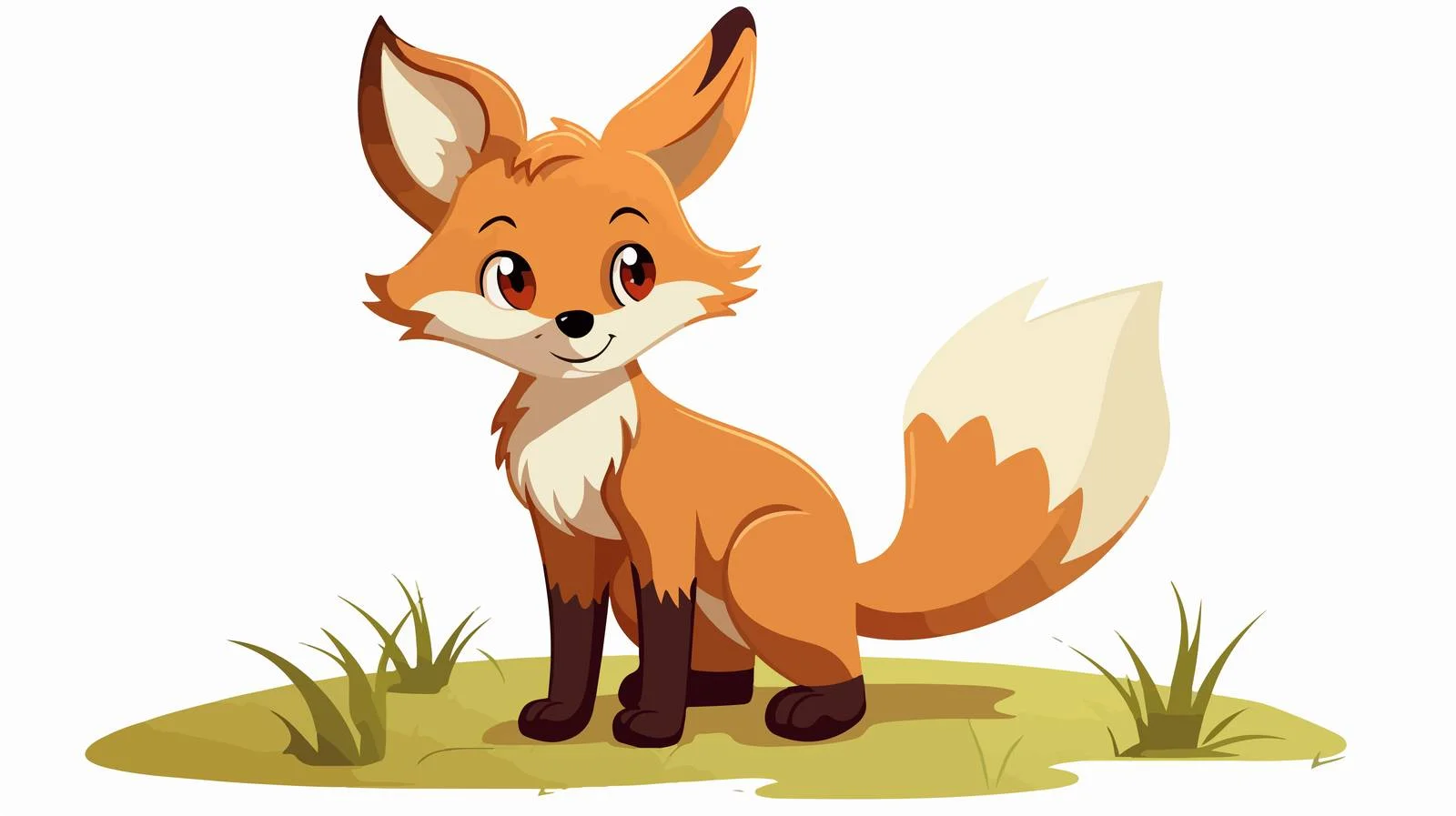 Adorable Fox Vector Illustration — free download from Dotvec
