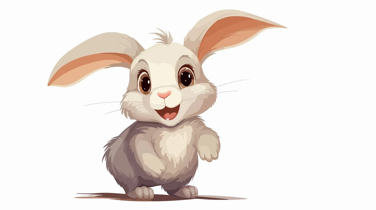 Vintage Cartoon Rabbit Vector Illustration — free download from Dotvec