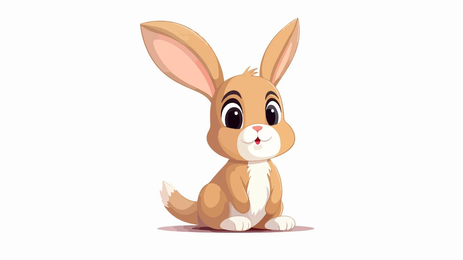 Vintage Cute Rabbit Vector Illustration — free download from Dotvec