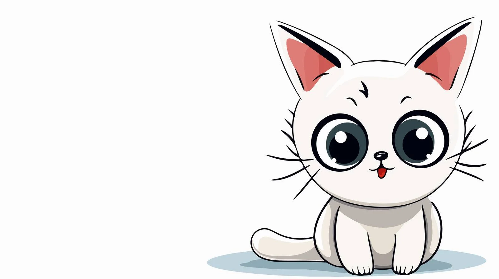 Cute Cat Speech Bubble Illustration — free download from Dotvec