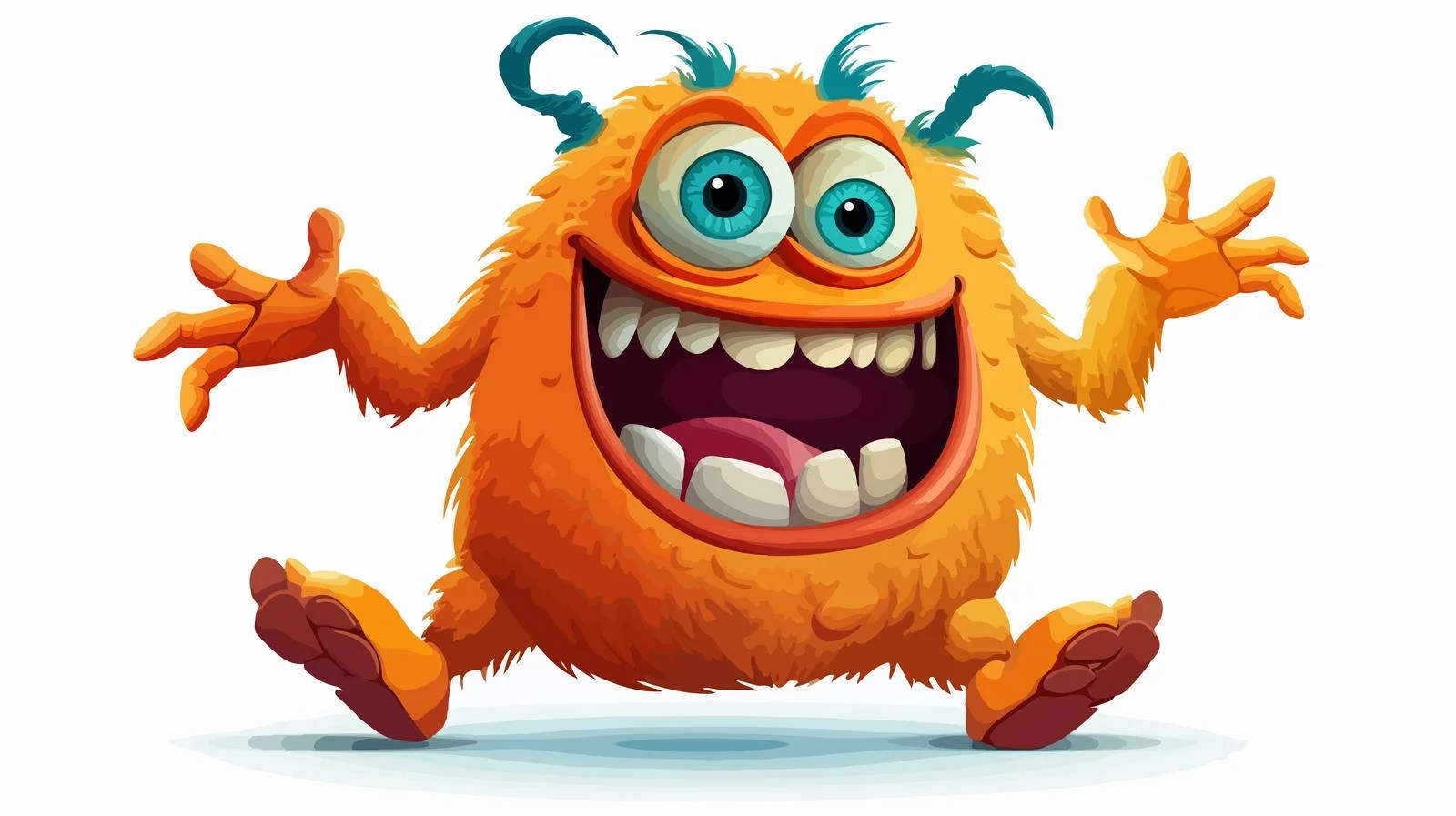 Vintage Cartoon Monster Dancing with Car — free download from Dotvec